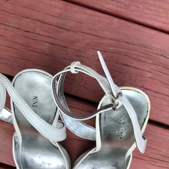 Nine West Cork Wedge White 8 1/2 - Picture 5 of 9